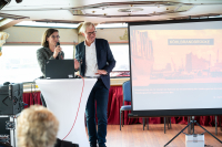 Karin Loosen, Präsidentin HAK und Peter Bahnsen, Präsident Bahnsen